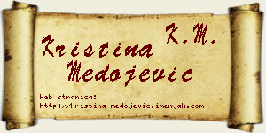 Kristina Medojević vizit kartica